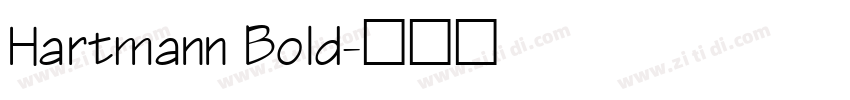 Hartmann Bold字体转换